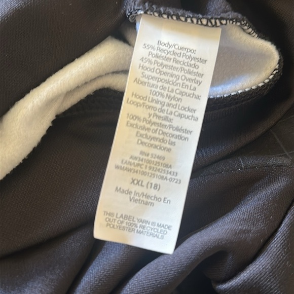 Athletic Works Youth Boys Black Camo Hoodie Jacket Size XXL (18) Stretch Soft - Picture 4 of 4